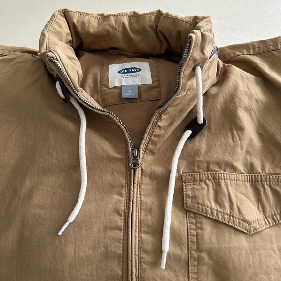Old Navy Wind Breaker Jacket with Zip Away Hood - Picture 1 of 10